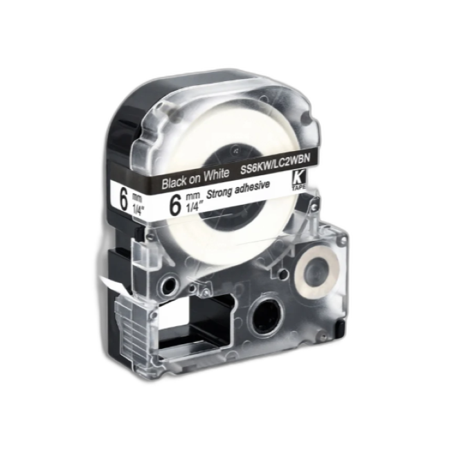 Epson Tape – LK2WBN Black on White