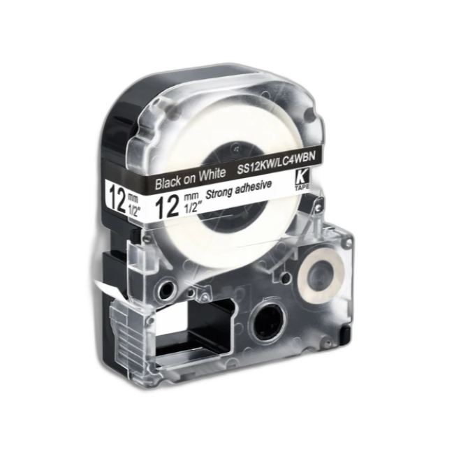 Epson Tape – LK4WBN Black on White
