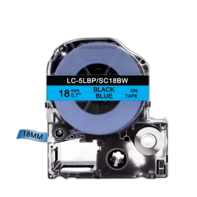 Epson Tape – LK5LBP Black on Blue