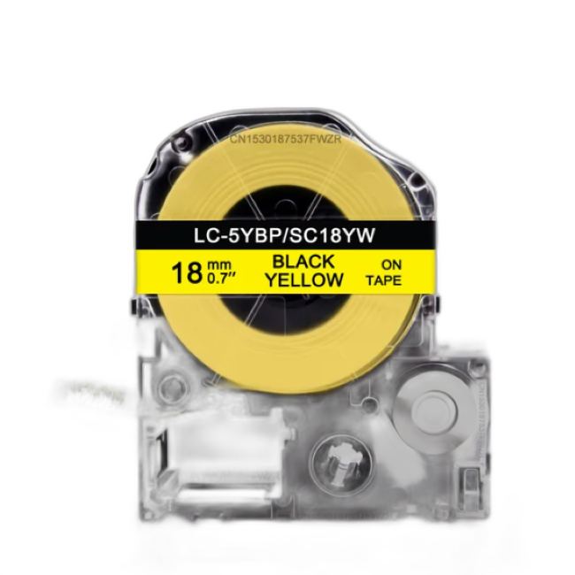 Epson Tape – LK5YBW Black on Yellow