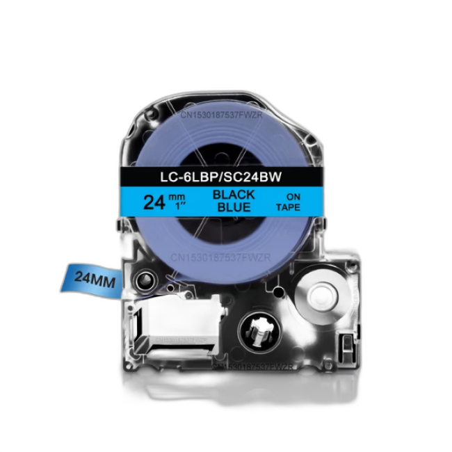 Epson Tape – LK6LBP Black on Blue