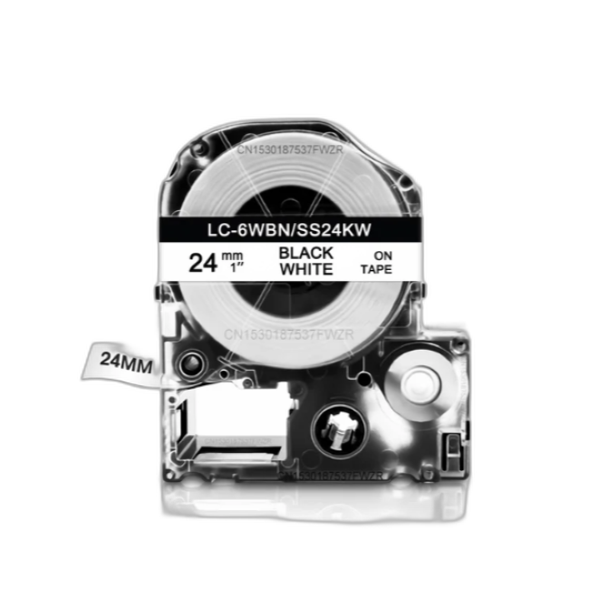 Epson Tape – LK6WBN Black on White